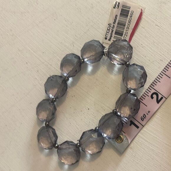 Large Crystal Beaded Stretchy‎ Bracelet - Picture 12 of 13
